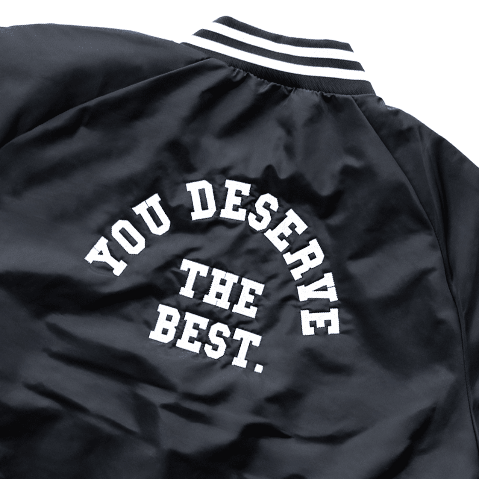 you deserve the best - light bomber jacket - Fernway Store